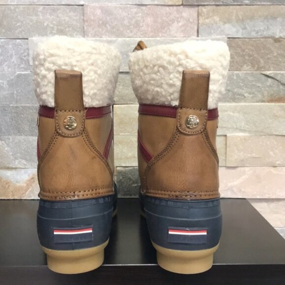 Tommy Hilfiger Rian Faux Leather Ankle Rain Boots - Picture 3 of 6